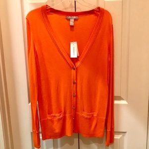 Orange Banana Republic Cardigan - NWT